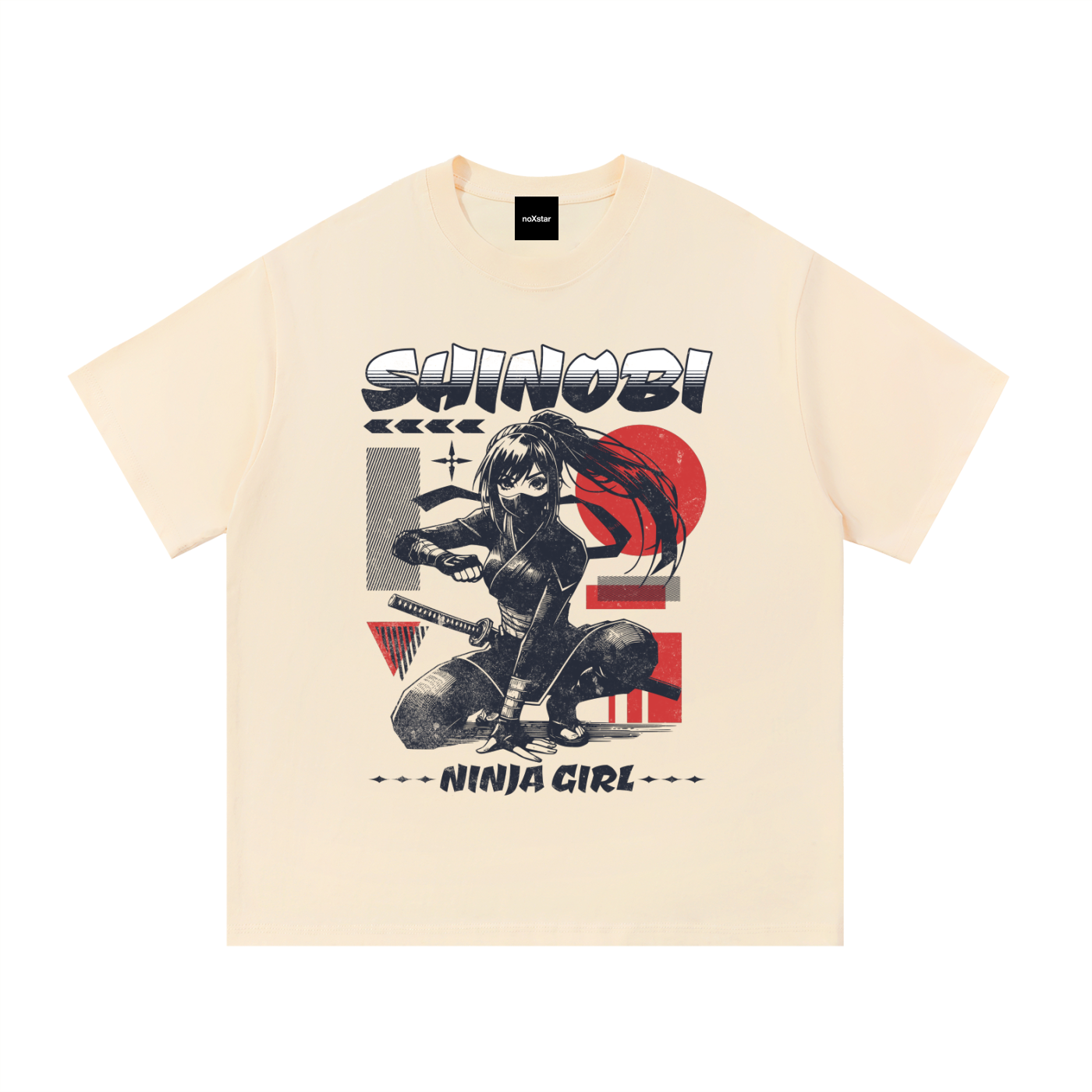 NINJA GIRL-Essential Cotton T-Shirt