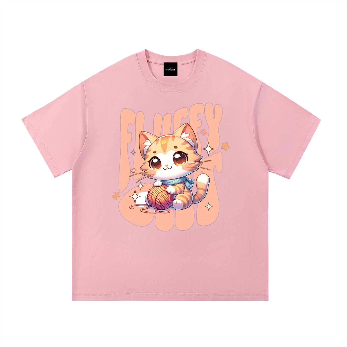 Fluffy cat-Essential Cotton T-Shirt