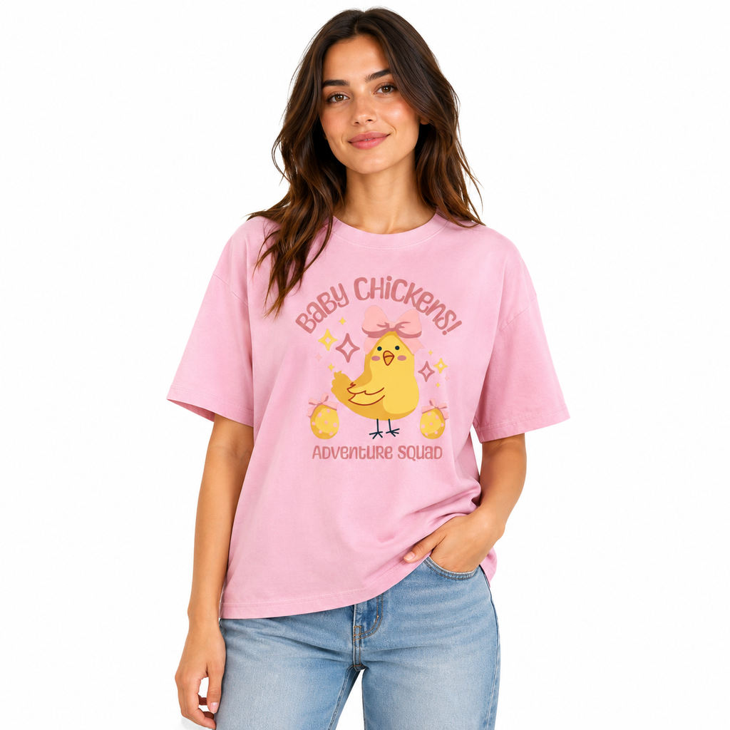 Baby Chickens Squad-Essential Cotton T-Shirt