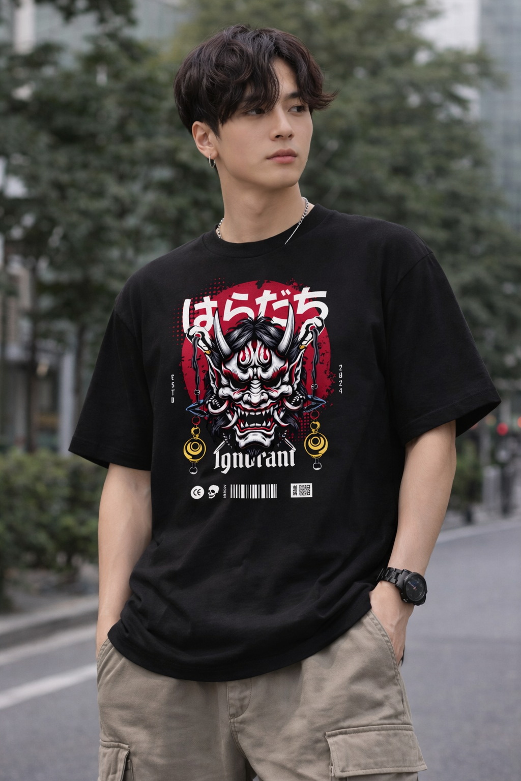 Japanese-Essential Cotton T-Shirt