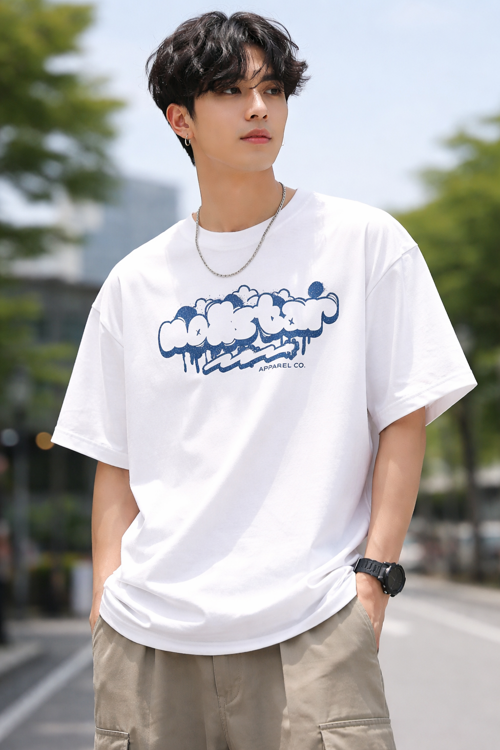 noXstar-Essential Cotton T-Shirt