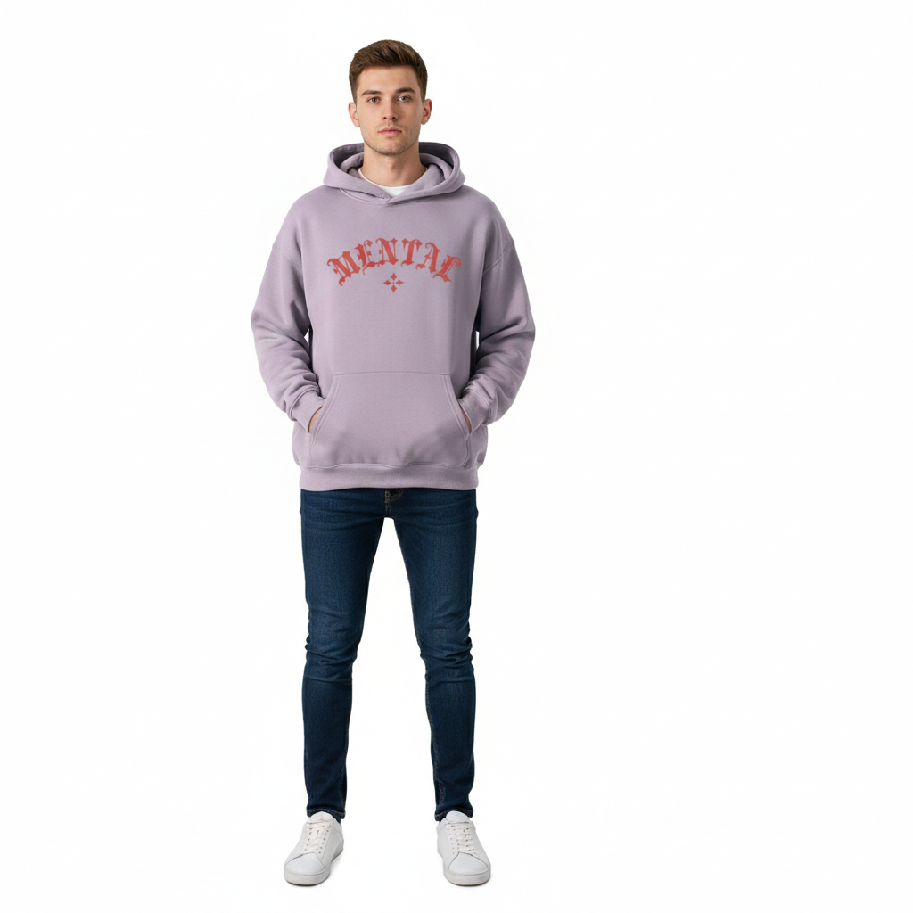 Mental-Oversize Fleeced Hoodie
