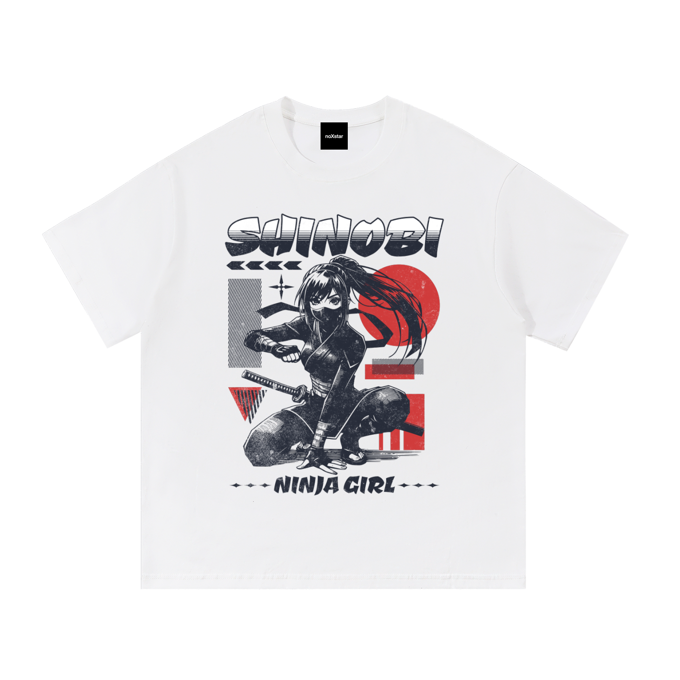 NINJA GIRL-Essential Cotton T-Shirt