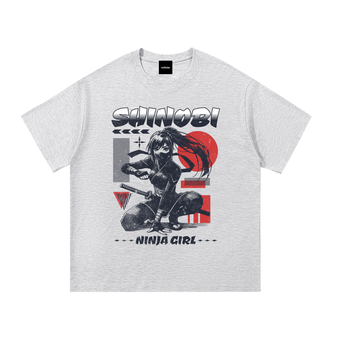 NINJA GIRL-Essential Cotton T-Shirt