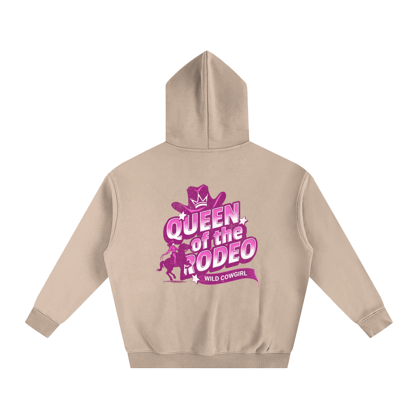 Cowgirl-Oversize Fleeced Hoodie