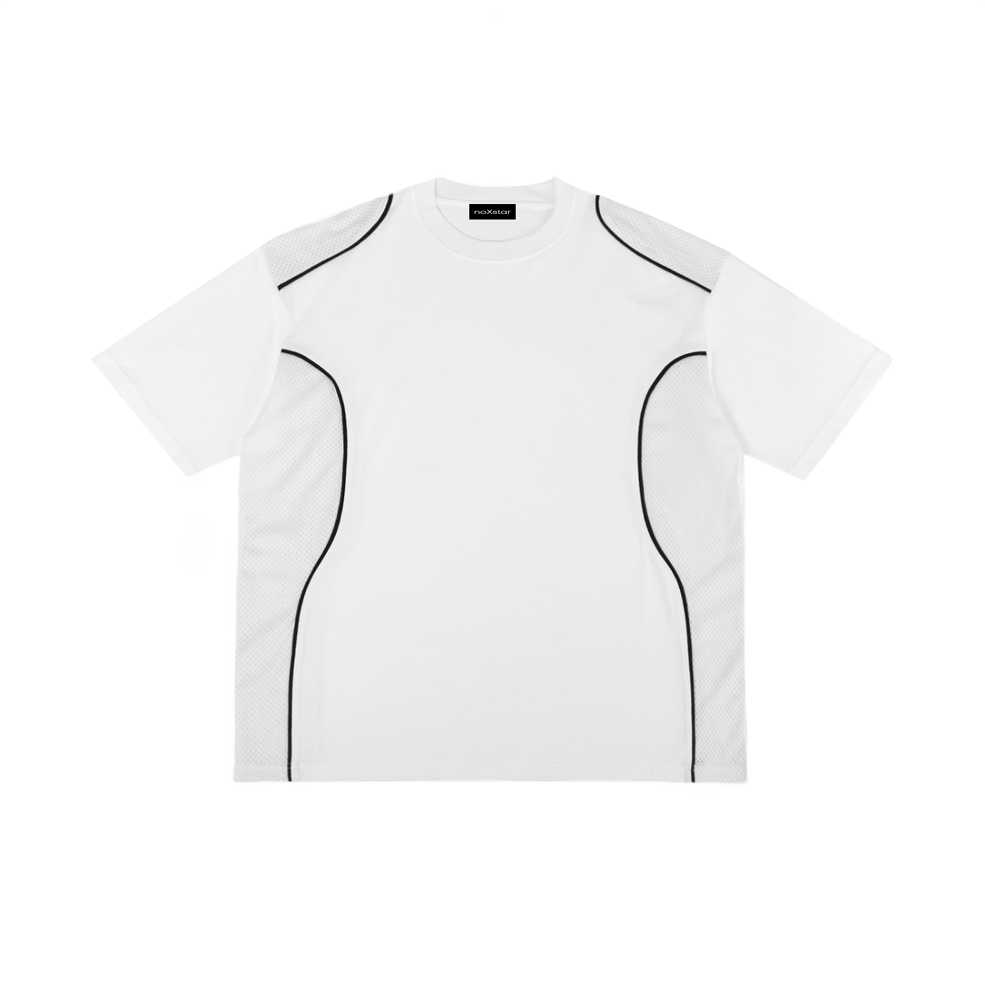 Contrast Piped Panel T-Shirt