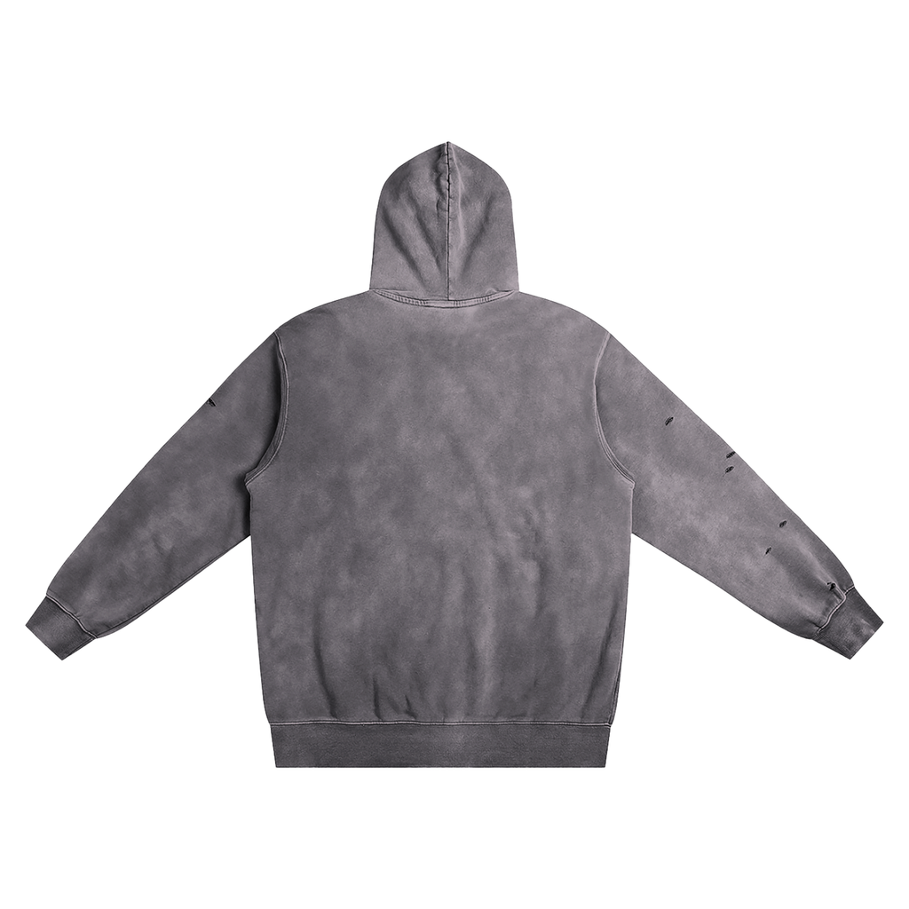 Distressed Vintage Wash Hoodie