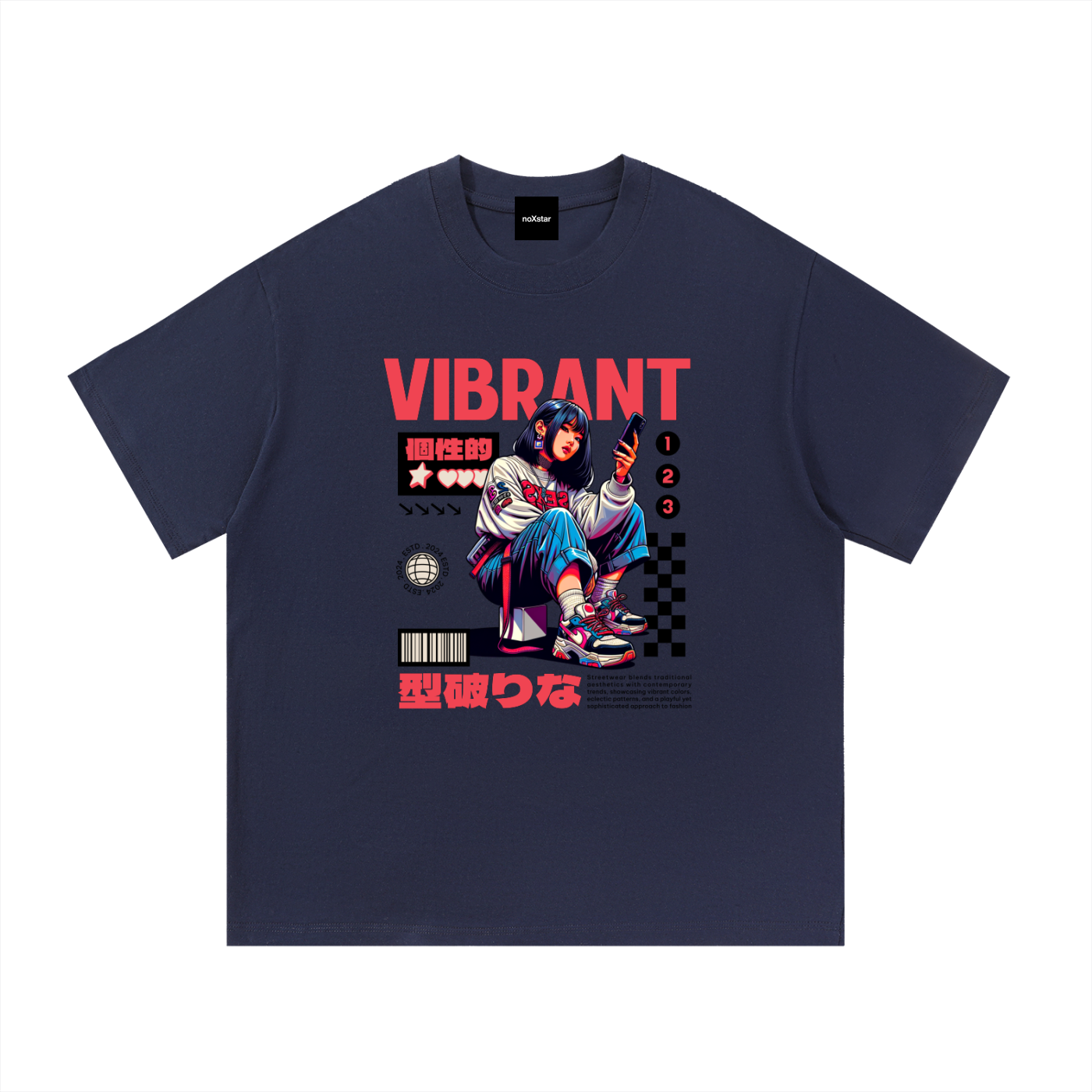 VIBRANT-Essential Cotton T-Shirt