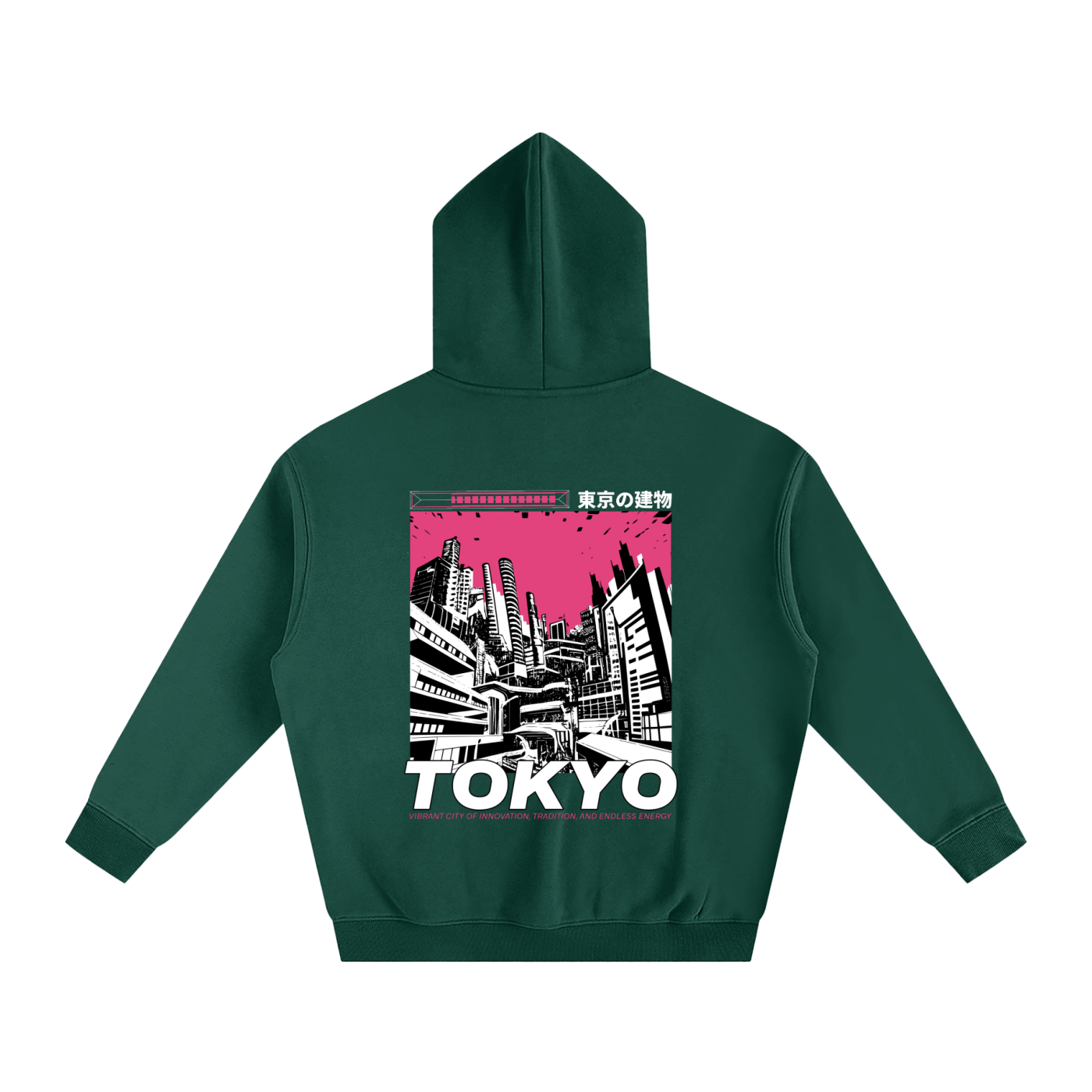 TOKYO-Oversize Fleeced Hoodie
