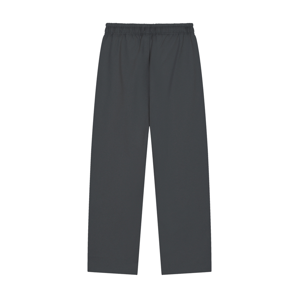 Solid Color Straight-Leg Sweatpants