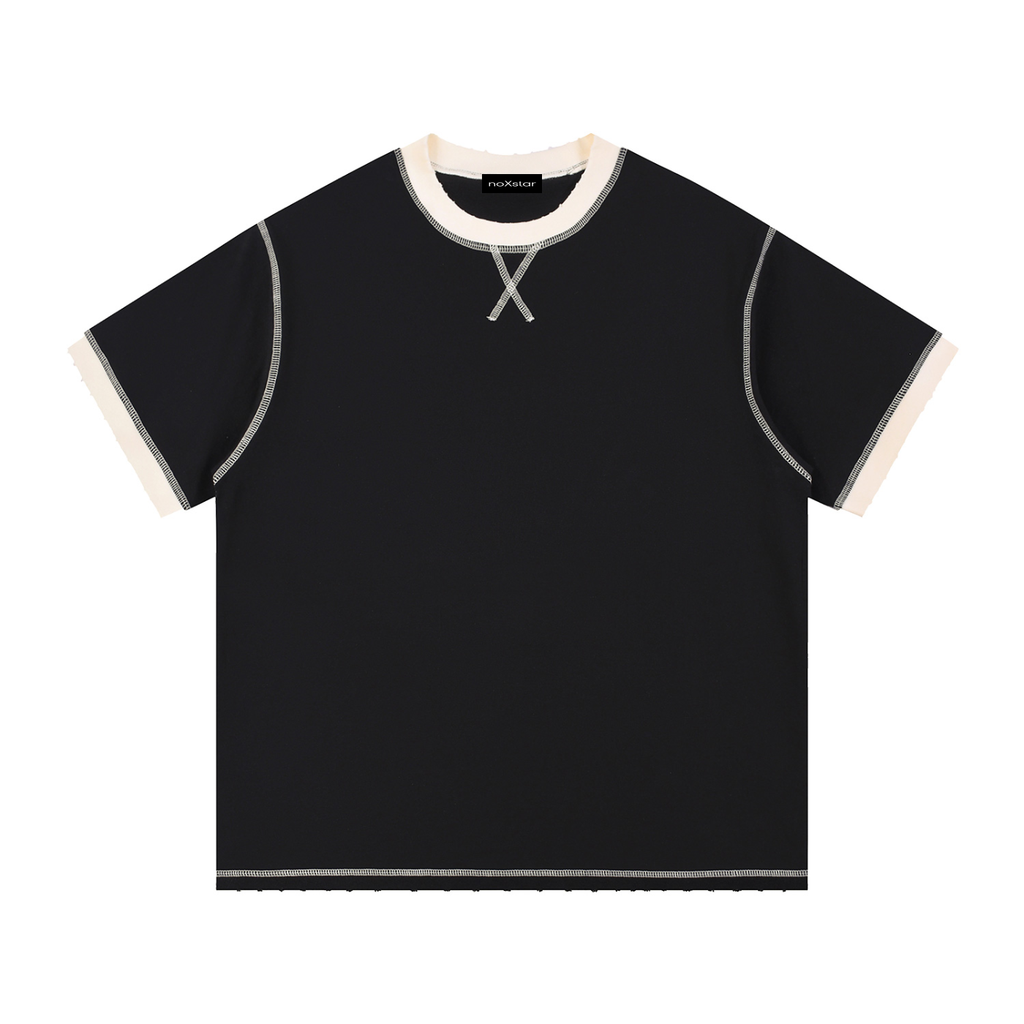 Contrast-Stitched Cotton T-Shirt