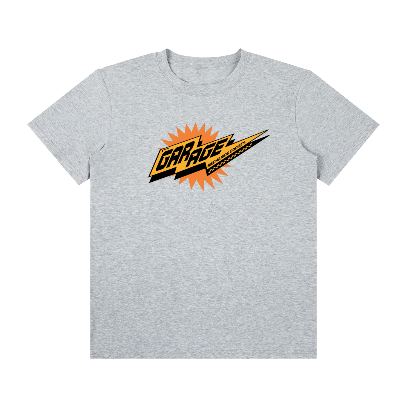 GARAGE-Unisex Classic Crew Neck Cotton T-Shirt
