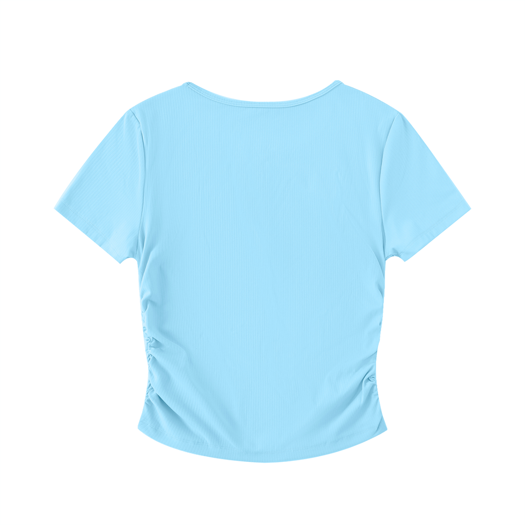 Ruched Bodycon Crop Top