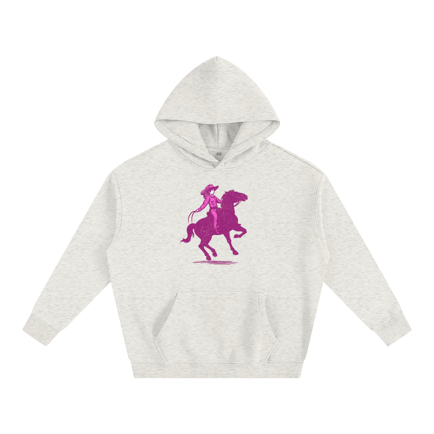 Cowgirl-Oversize Fleeced Hoodie