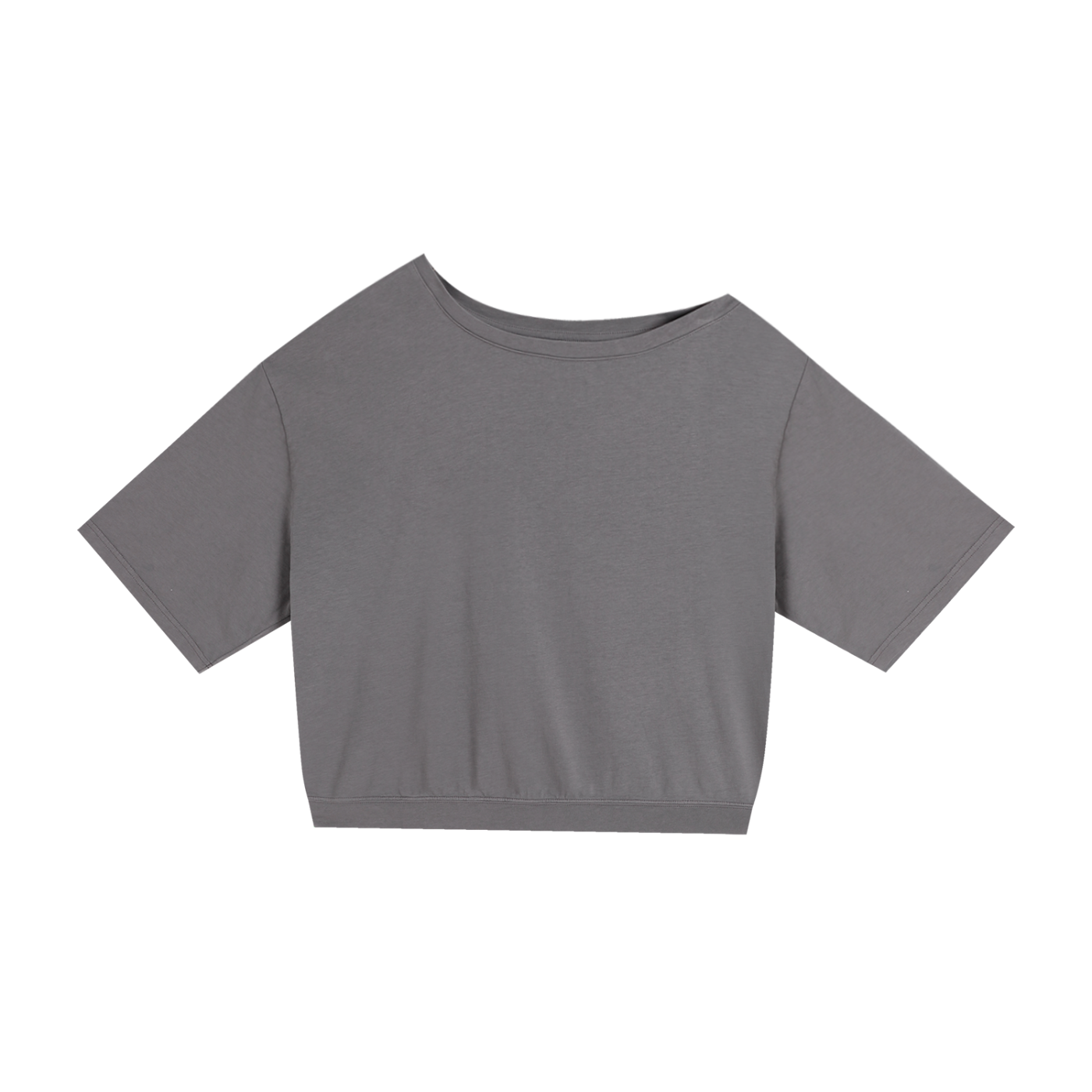 Asymmetric Shoulder Oversized Cotton T-Shirt