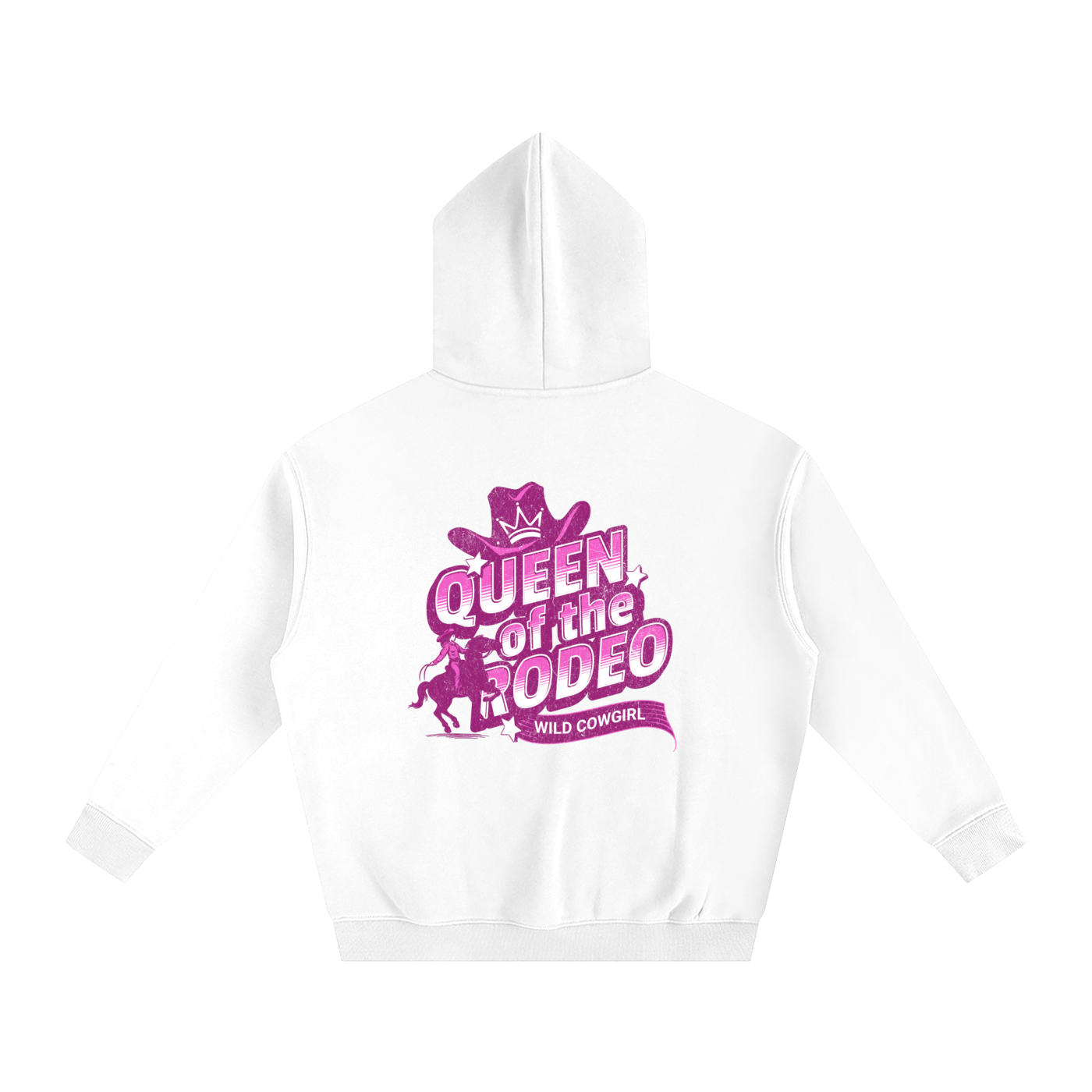 Cowgirl-Oversize Fleeced Hoodie