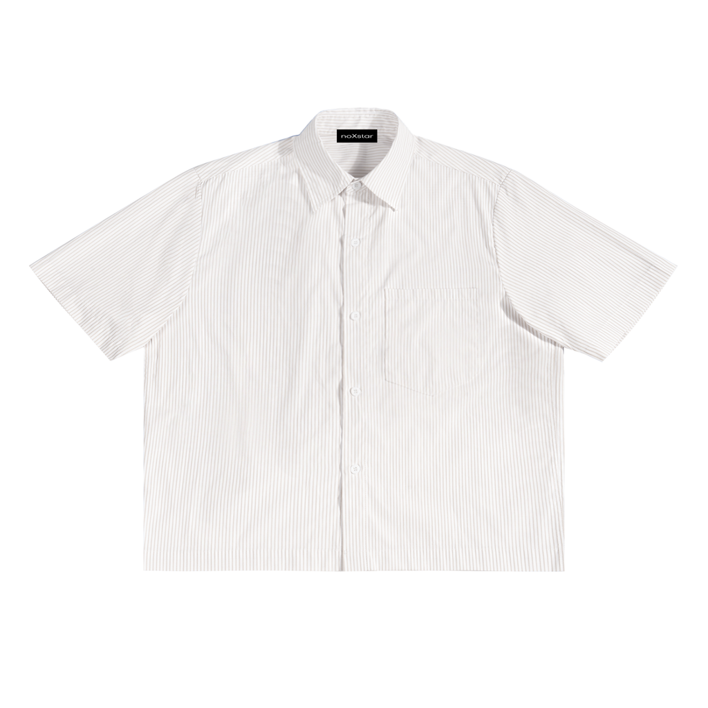 Oversized Vertical Stripe Boxy Shirt