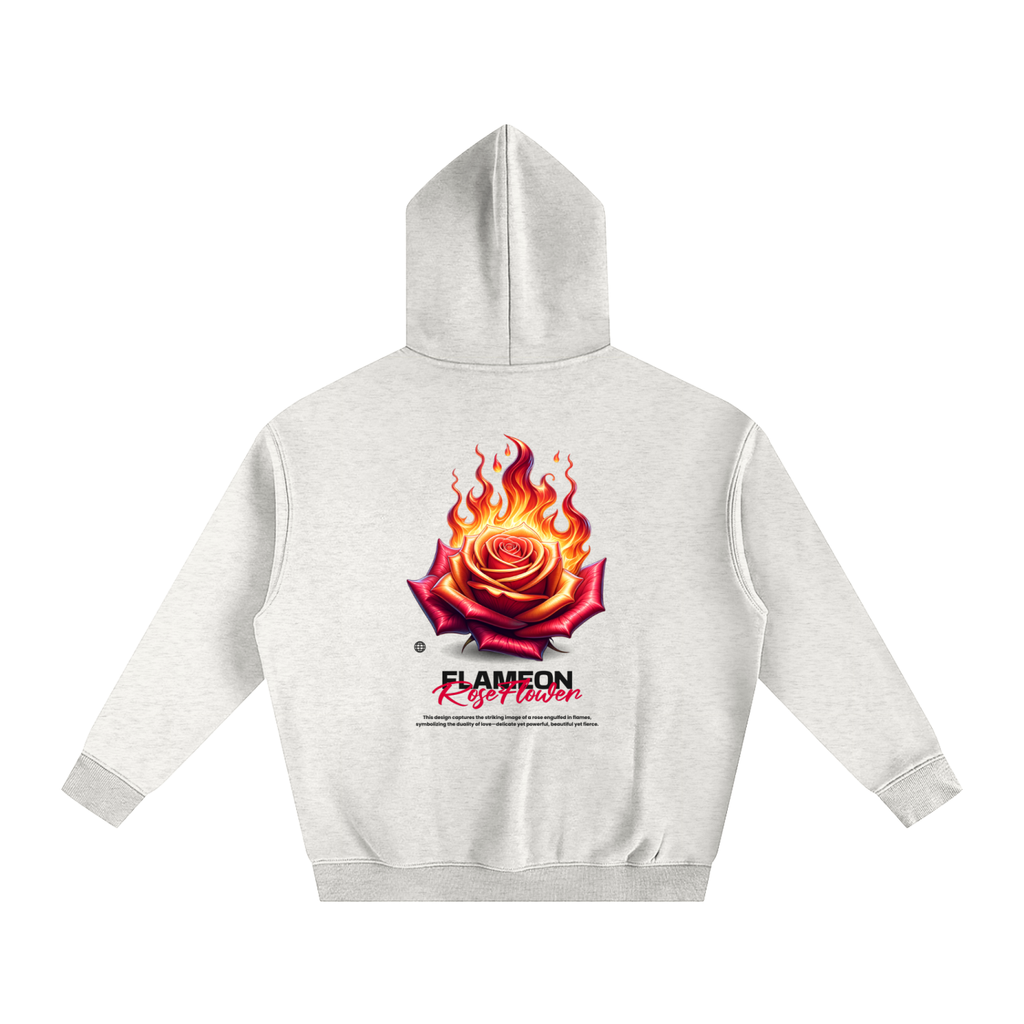 Roseflame-Oversize Fleeced Hoodie