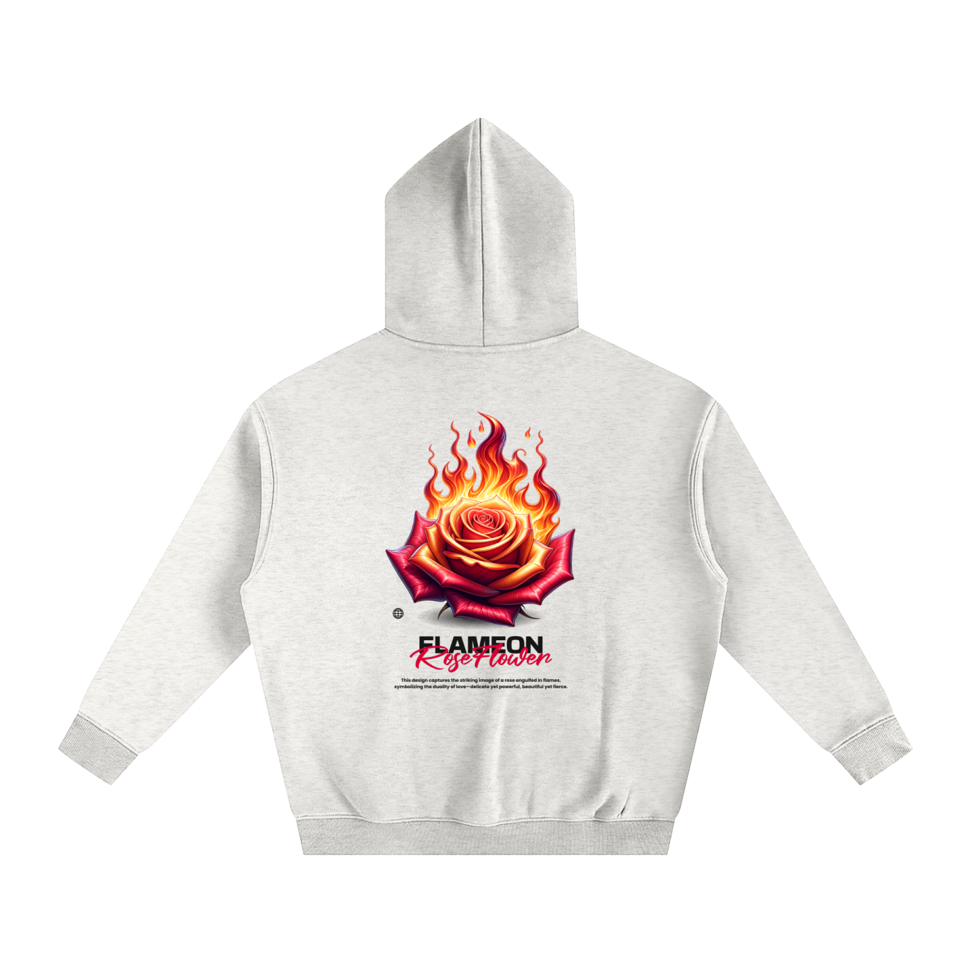 Roseflame-Oversize Fleeced Hoodie