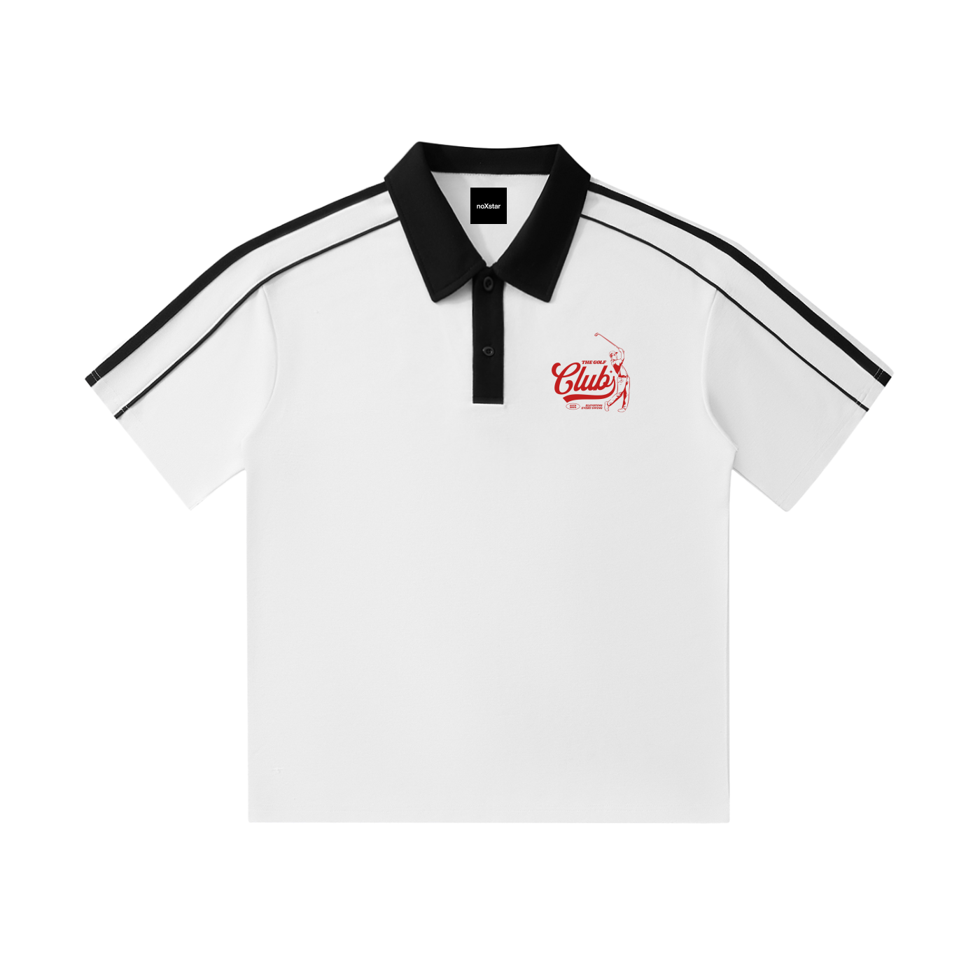 Golf-Contrast Collar Short-Sleeve Polo Shirt
