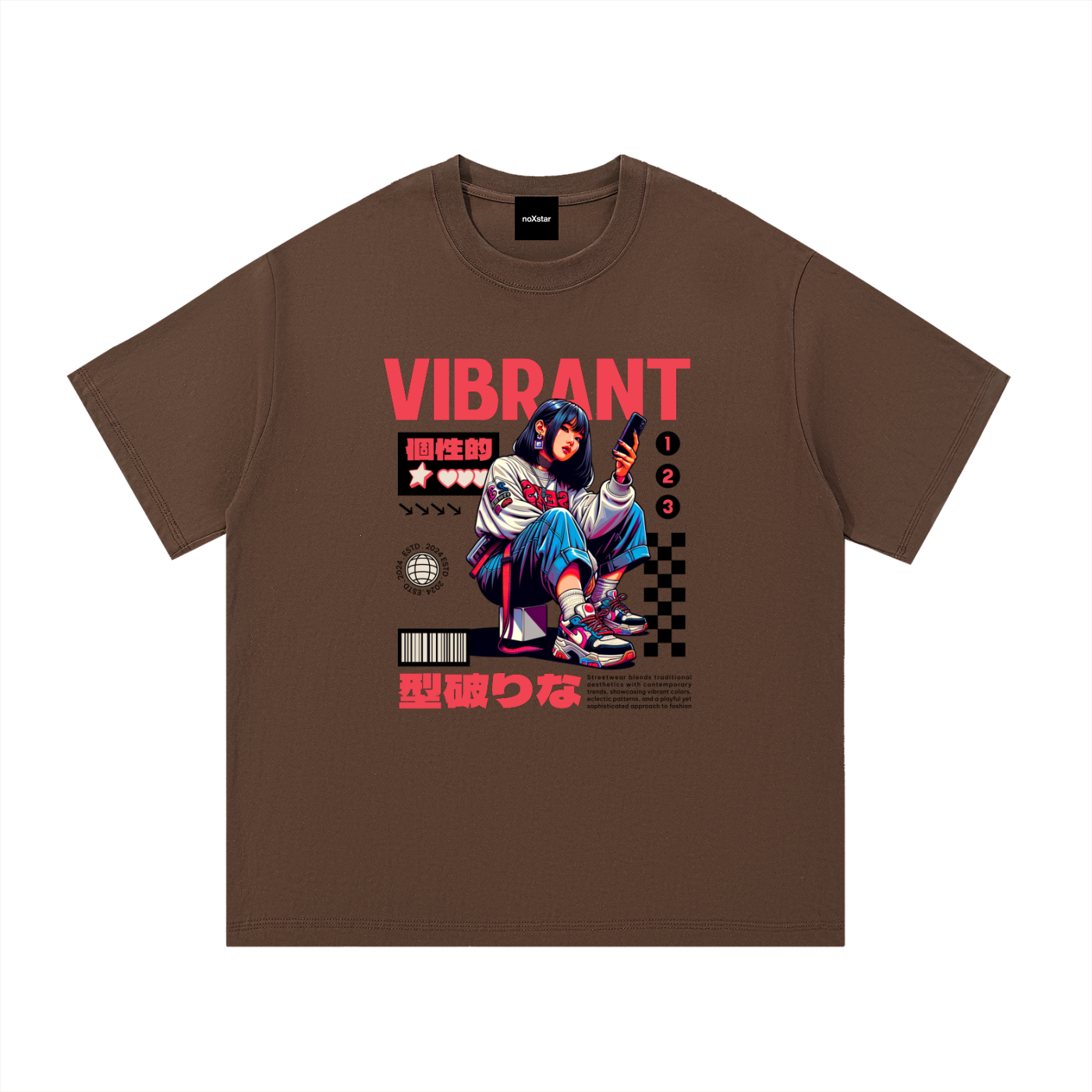 VIBRANT-Essential Cotton T-Shirt