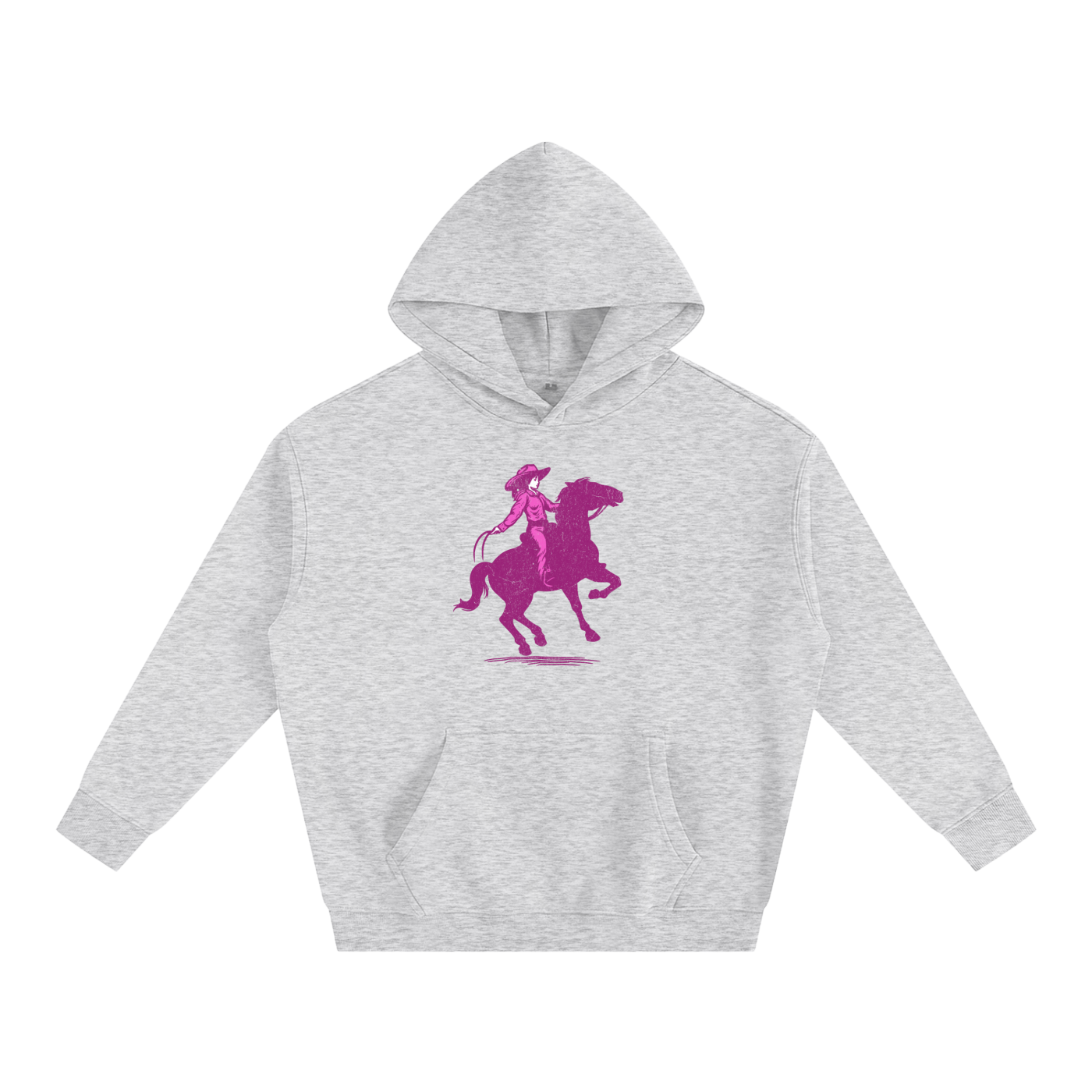Cowgirl-Oversize Fleeced Hoodie