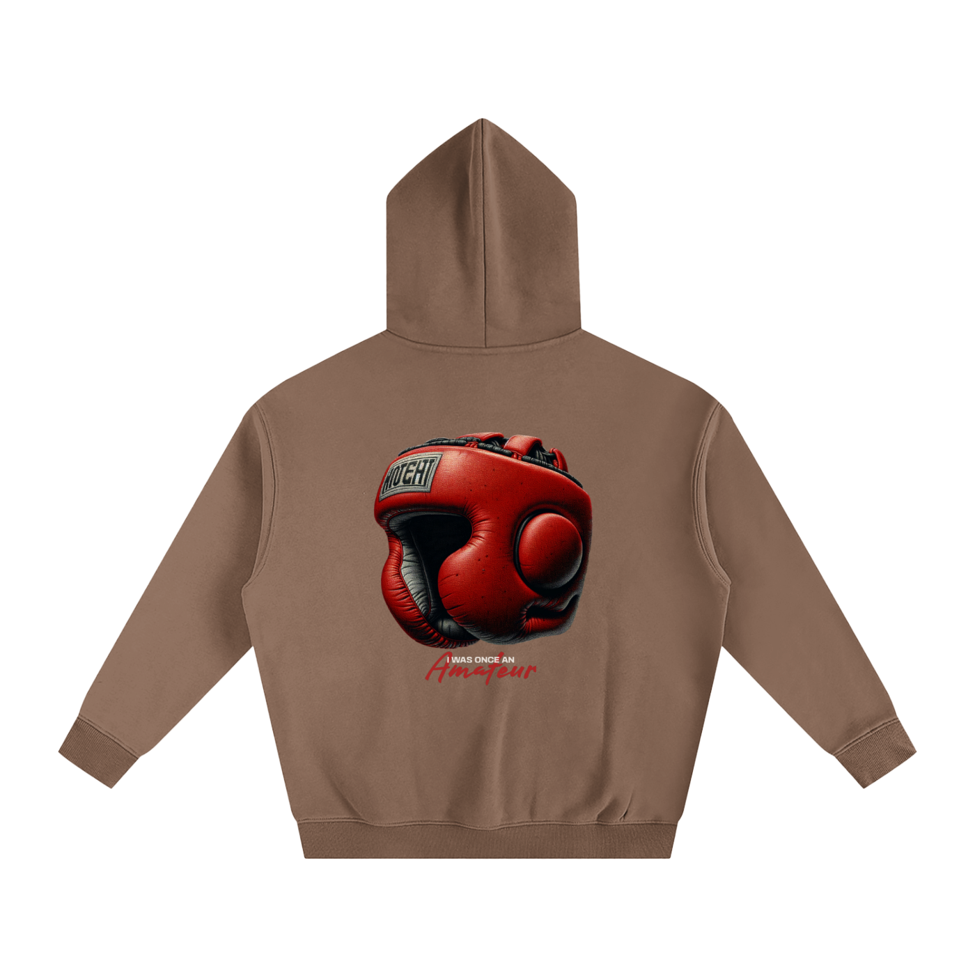Printed-Oversize Fleeced Hoodie