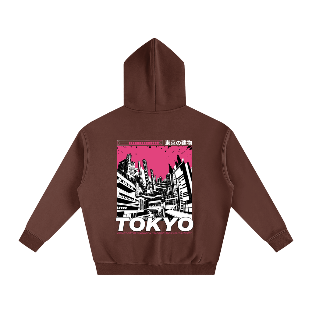 TOKYO-Oversize Fleeced Hoodie