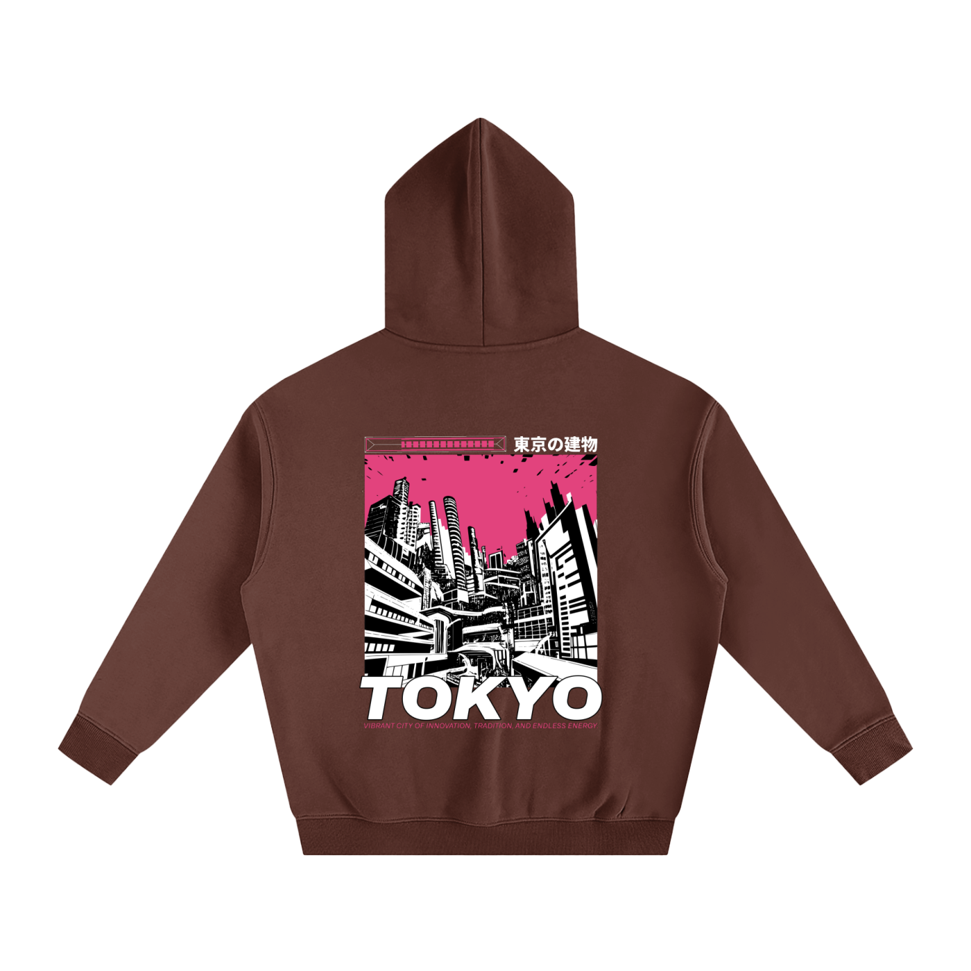 TOKYO-Oversize Fleeced Hoodie