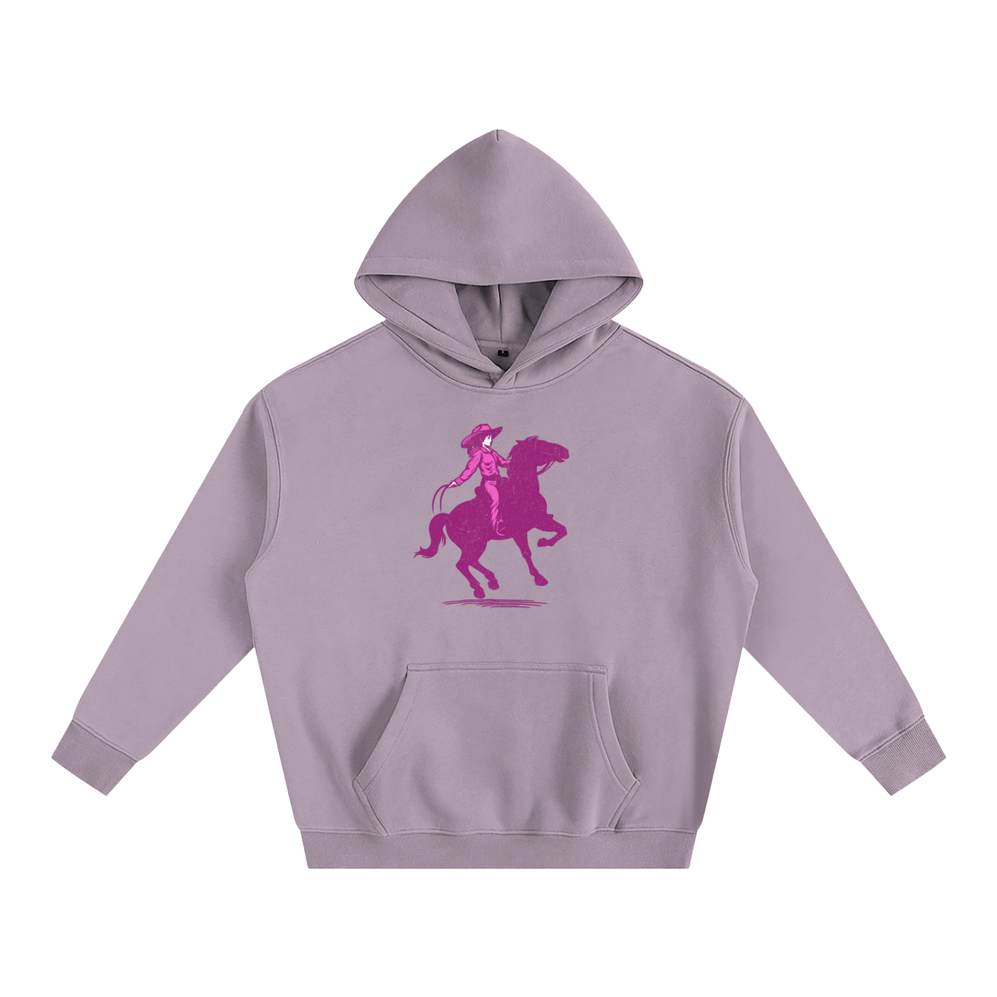 Cowgirl-Oversize Fleeced Hoodie