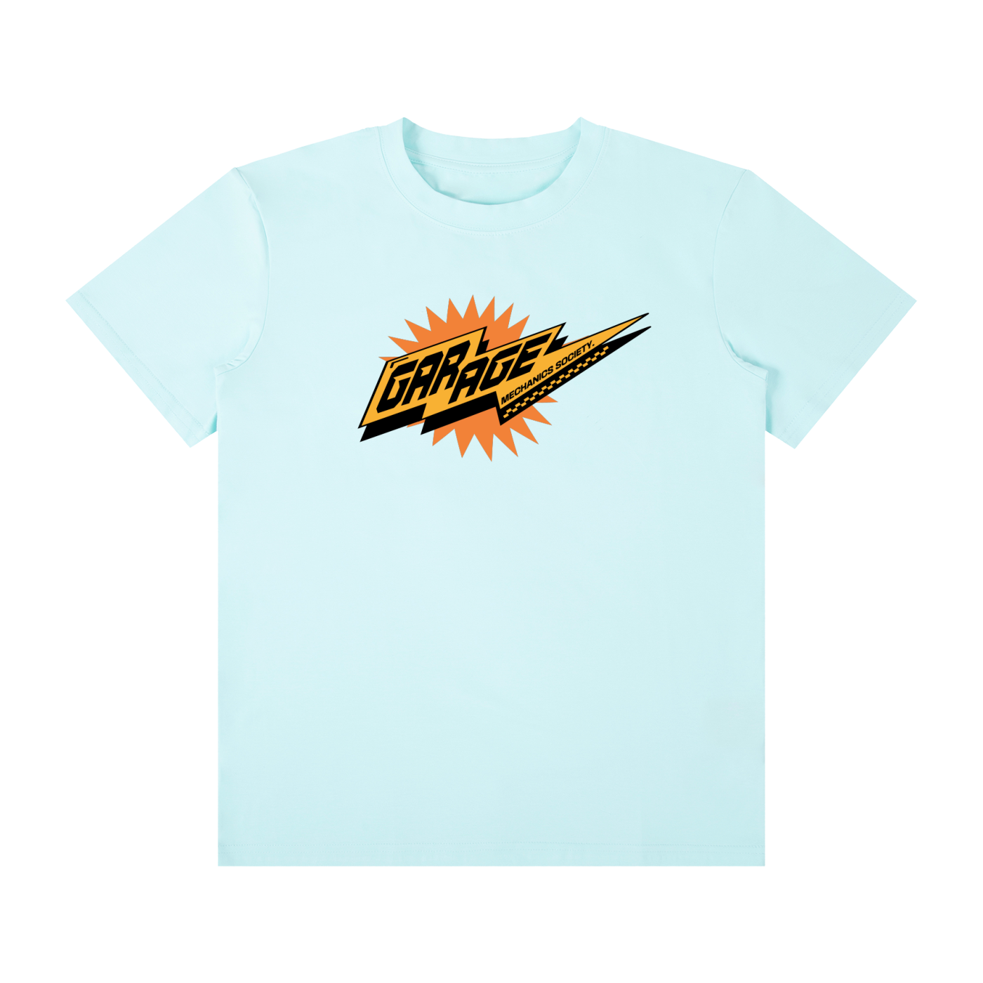 GARAGE-Unisex Classic Crew Neck Cotton T-Shirt