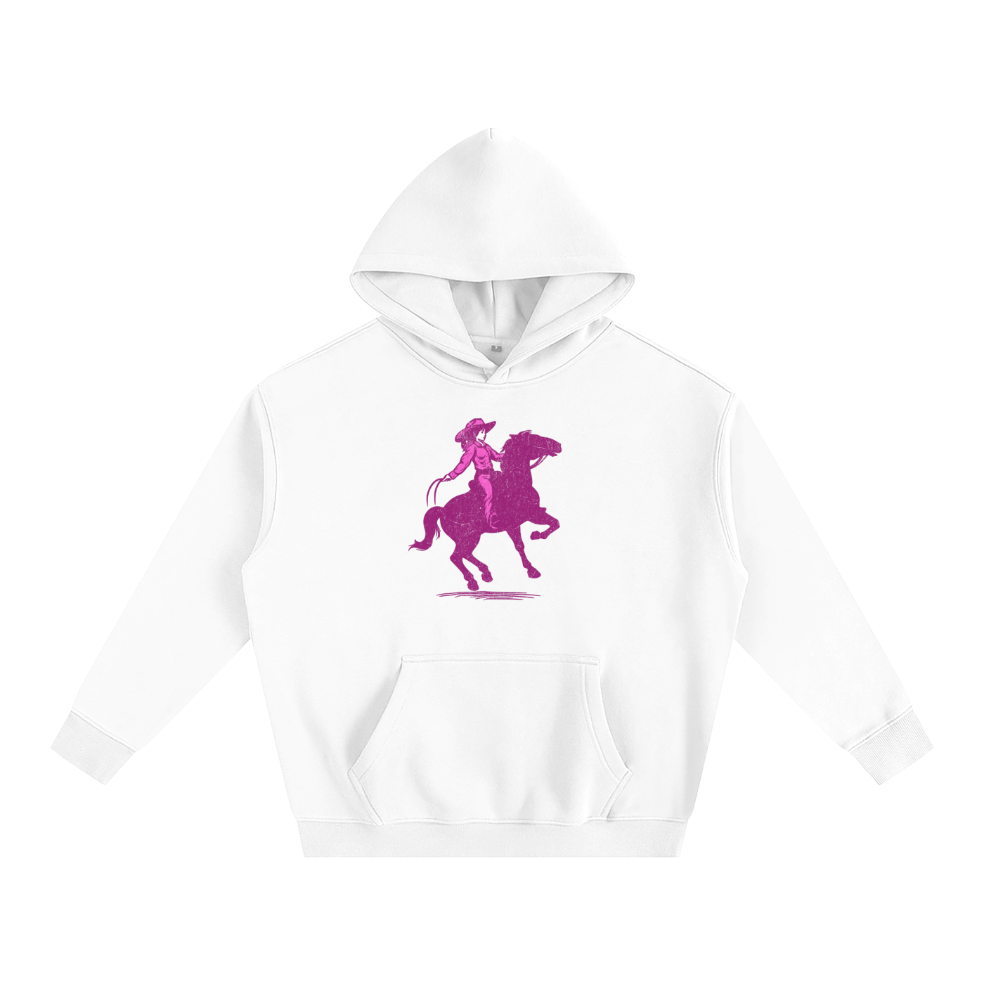 Cowgirl-Oversize Fleeced Hoodie