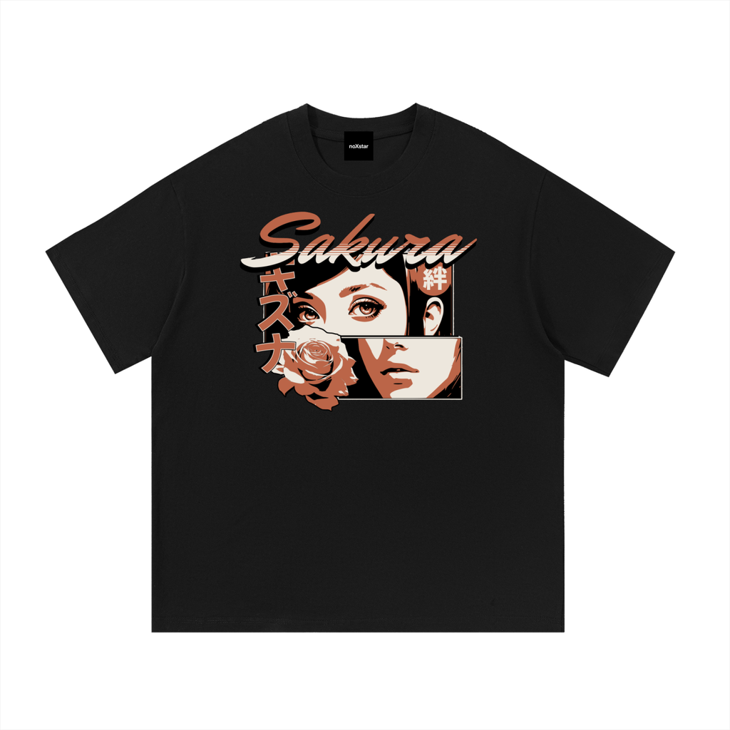 Sakura-Essential Cotton T-Shirt