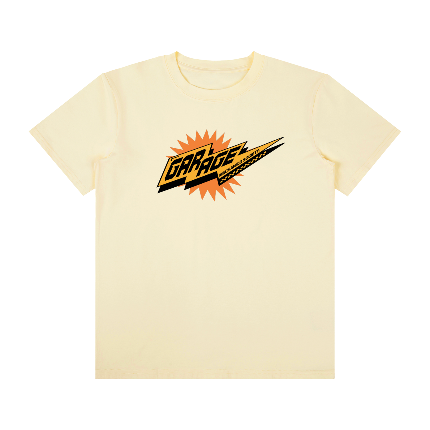 GARAGE-Unisex Classic Crew Neck Cotton T-Shirt