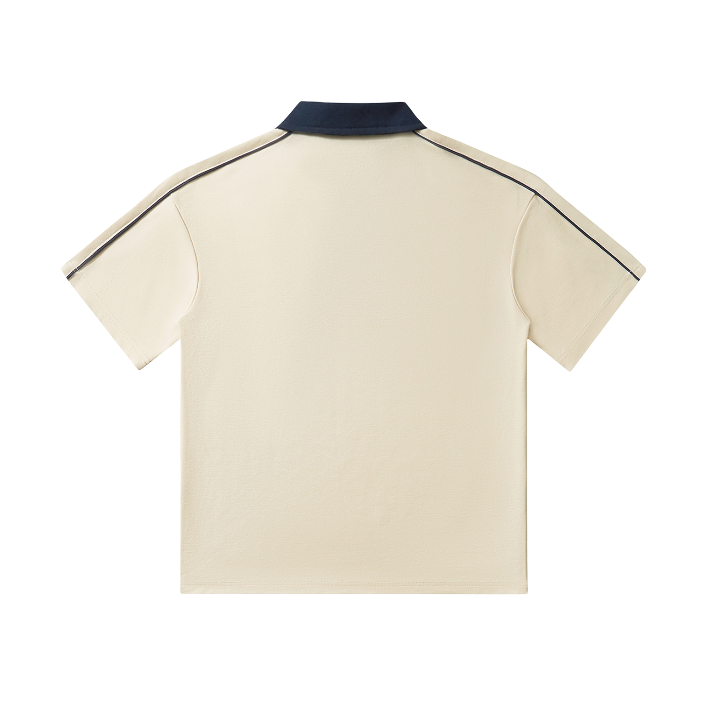 Golf-Contrast Collar Short-Sleeve Polo Shirt