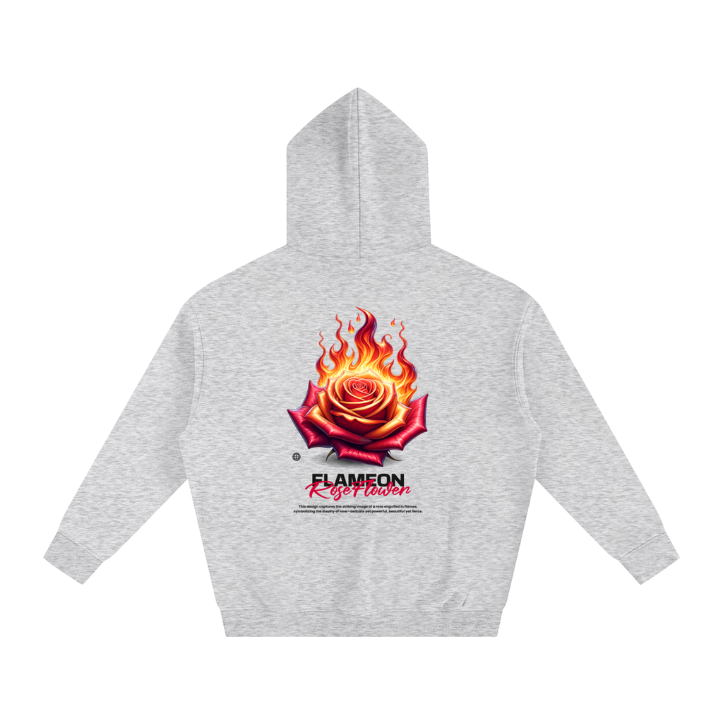 Roseflame-Oversize Fleeced Hoodie