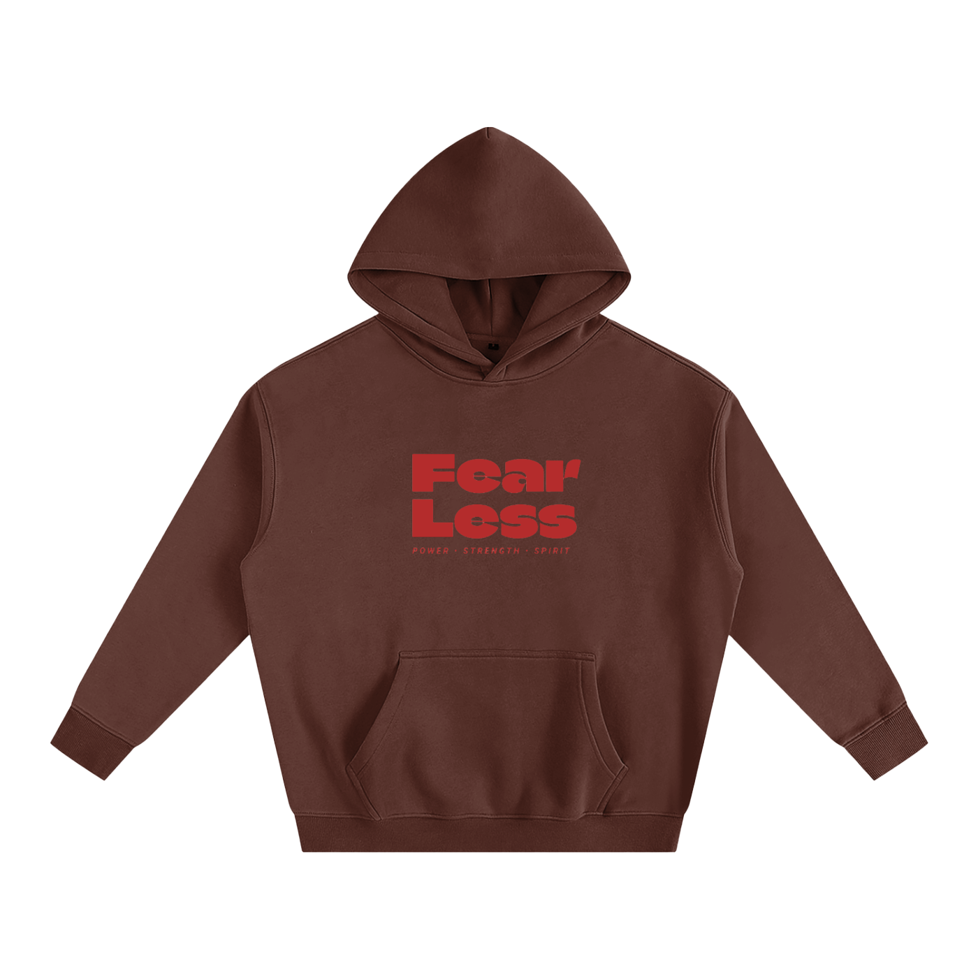 Fear less-Oversize Fleeced Hoodie