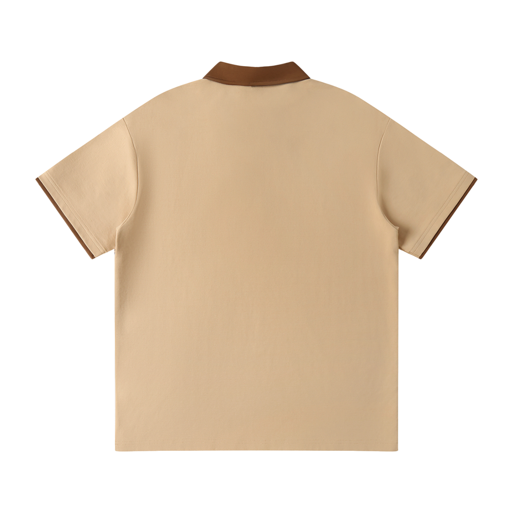 Contrast Collar Raglan unisex  Polo Shirt