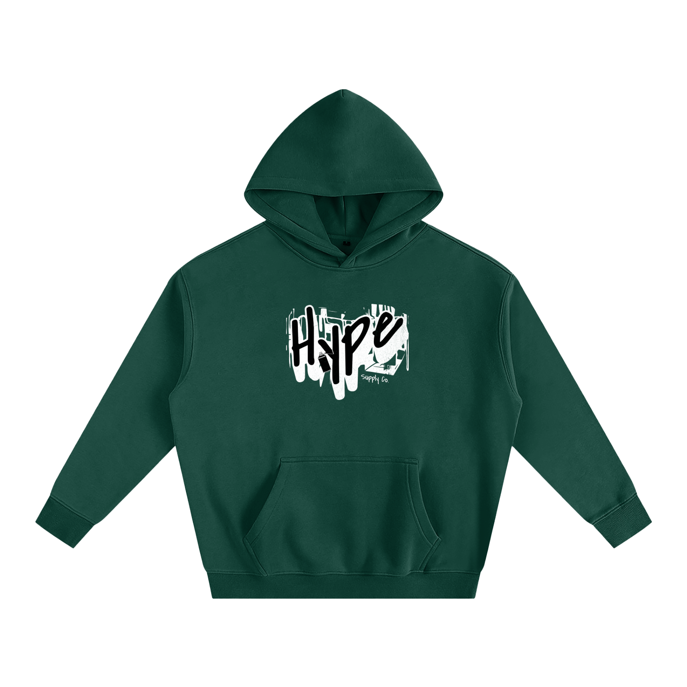 Hype-Oversize Fleeced Hoodie