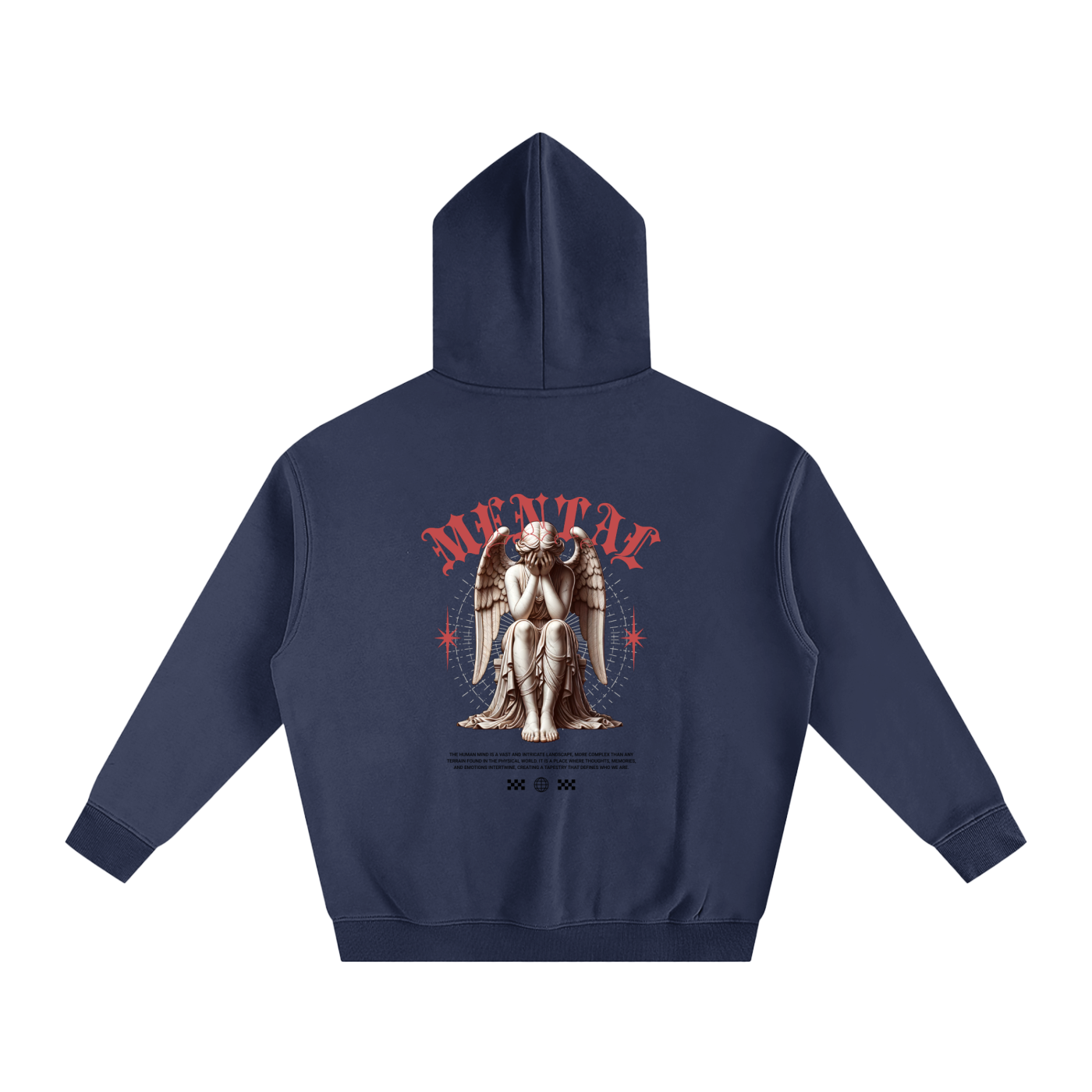 Mental-Oversize Fleeced Hoodie