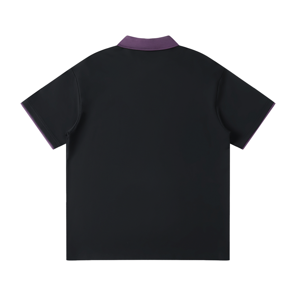 Contrast Collar Raglan unisex  Polo Shirt