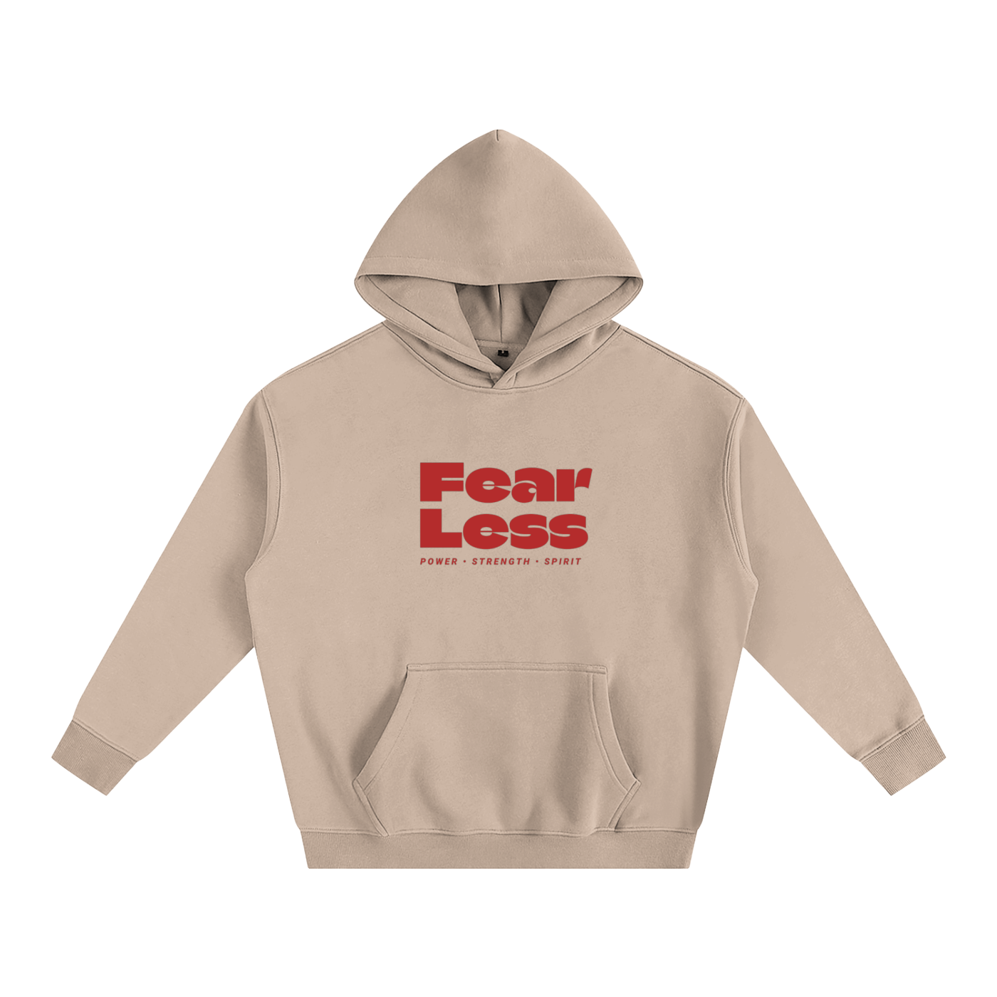 Fear less-Oversize Fleeced Hoodie