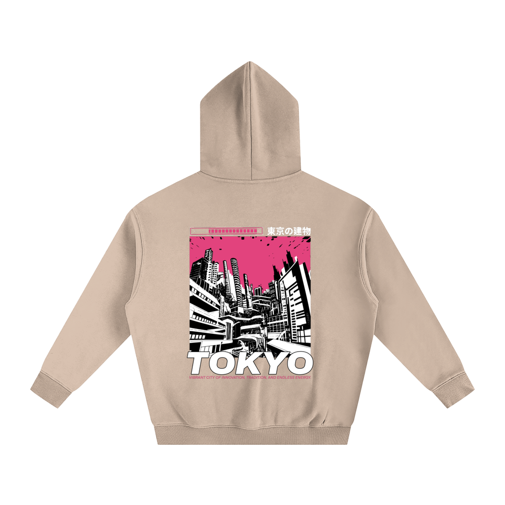 TOKYO-Oversize Fleeced Hoodie