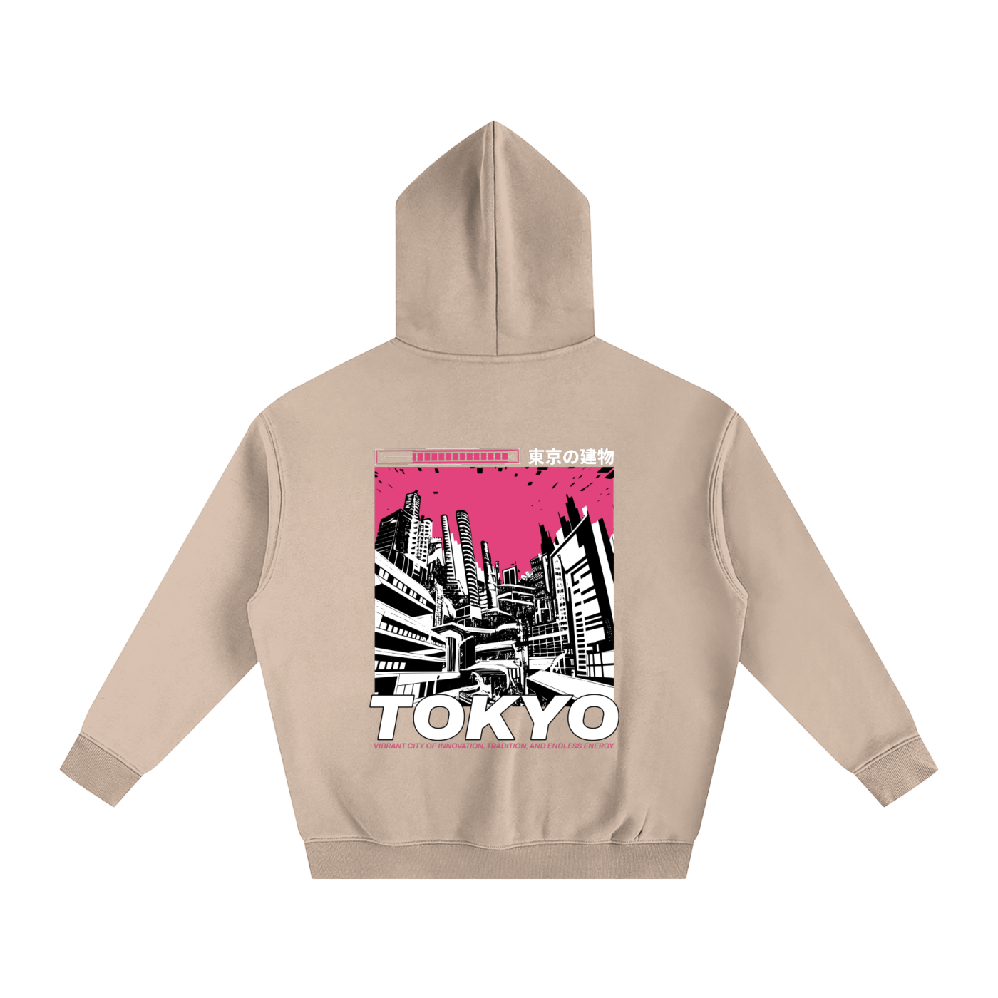 TOKYO-Oversize Fleeced Hoodie