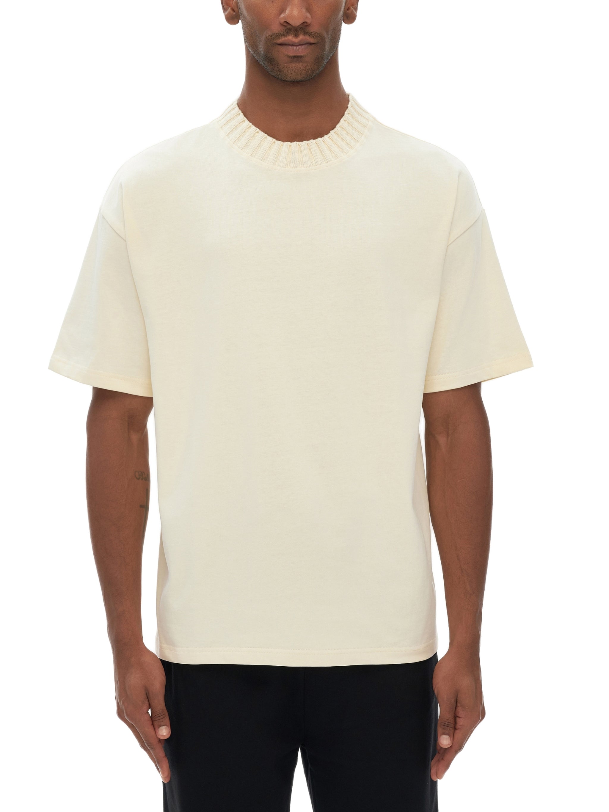 Heavyweight Knitted Round Neck T-Shirt