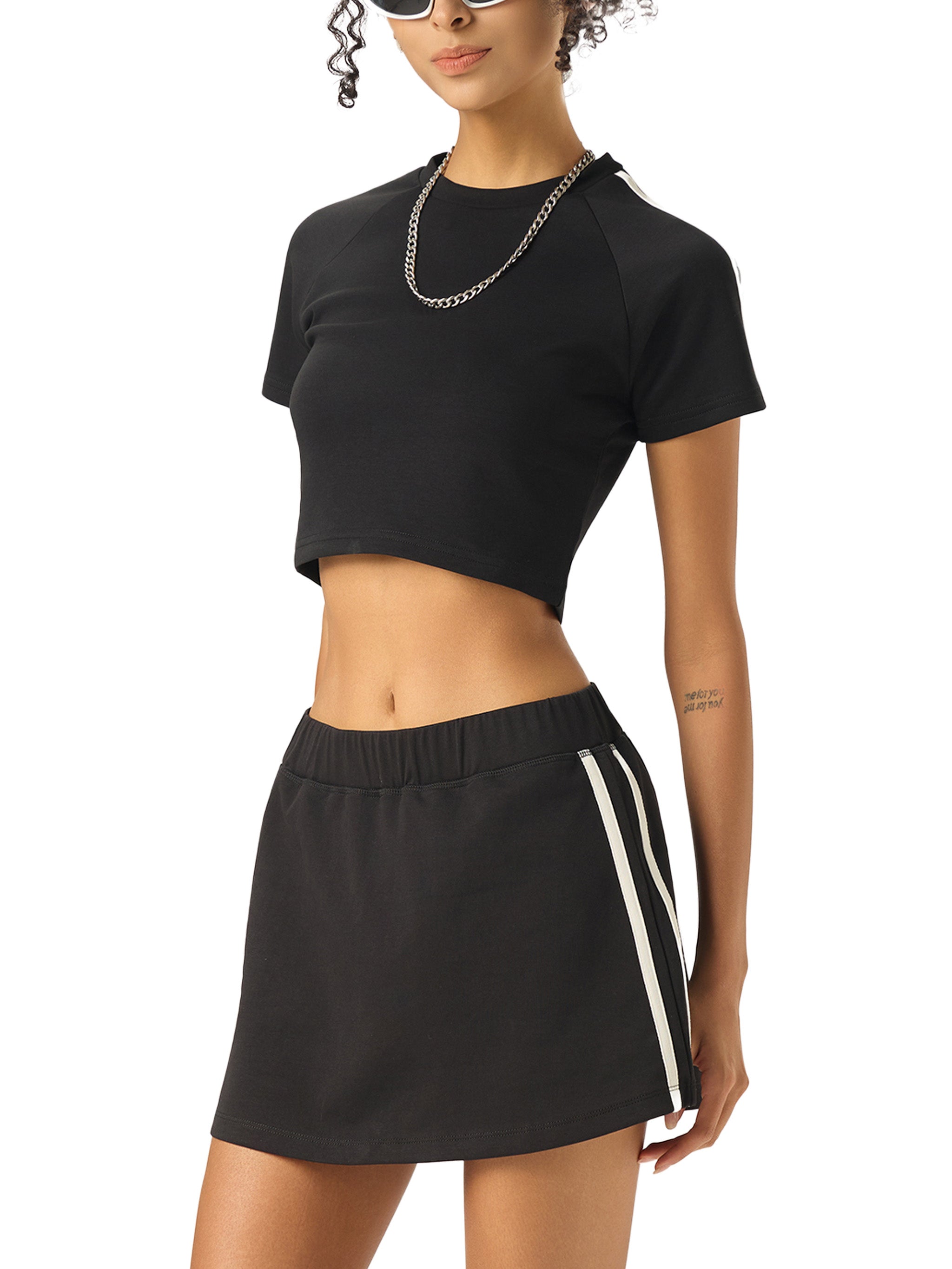 Taped Cooling Performance Crop Top