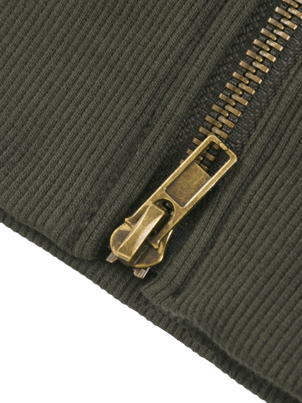 Dolman Sleeve Zip-Through Fleece  Hoodie