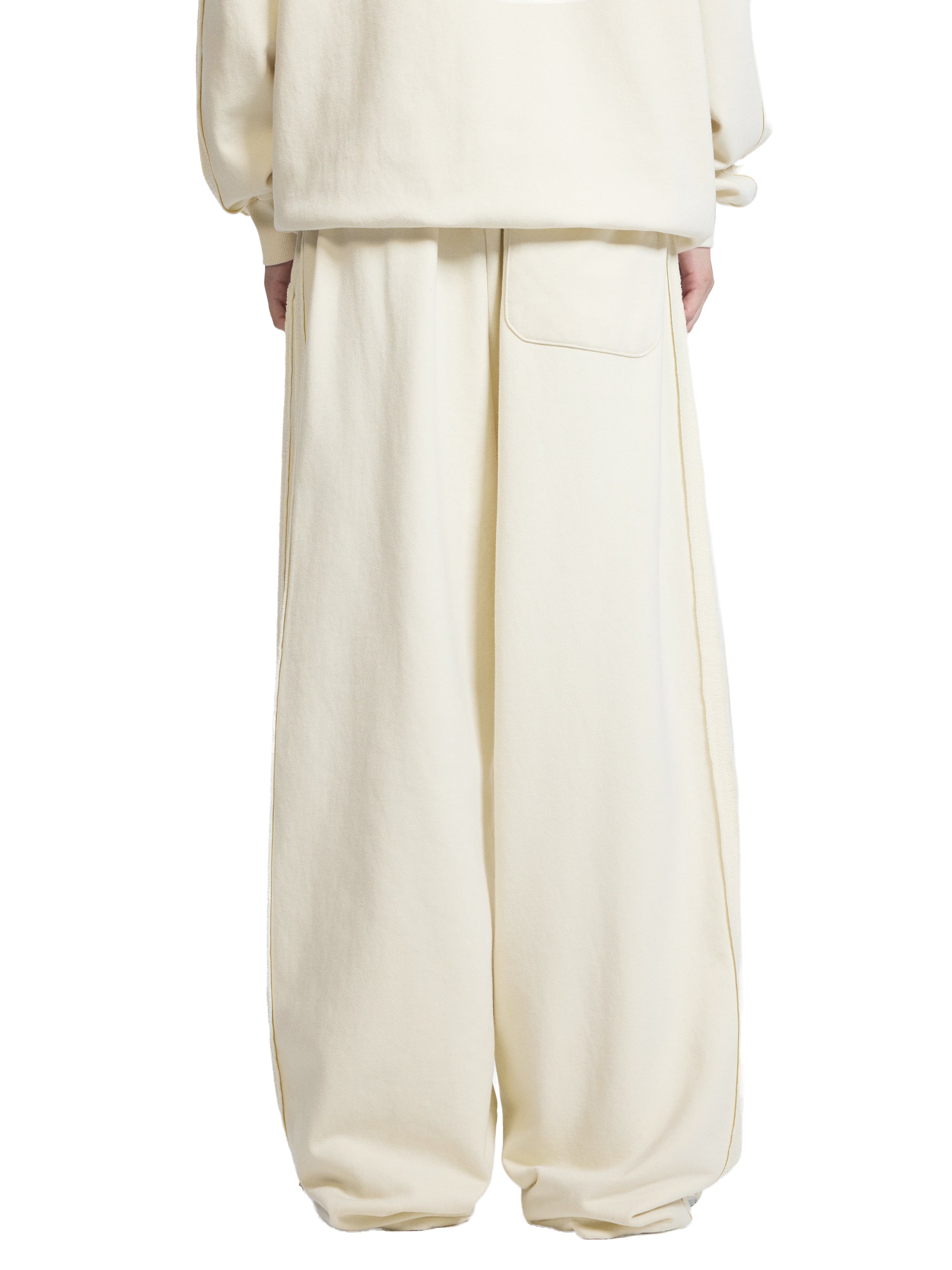 Contrast Tape Straight-Leg Sweatpants