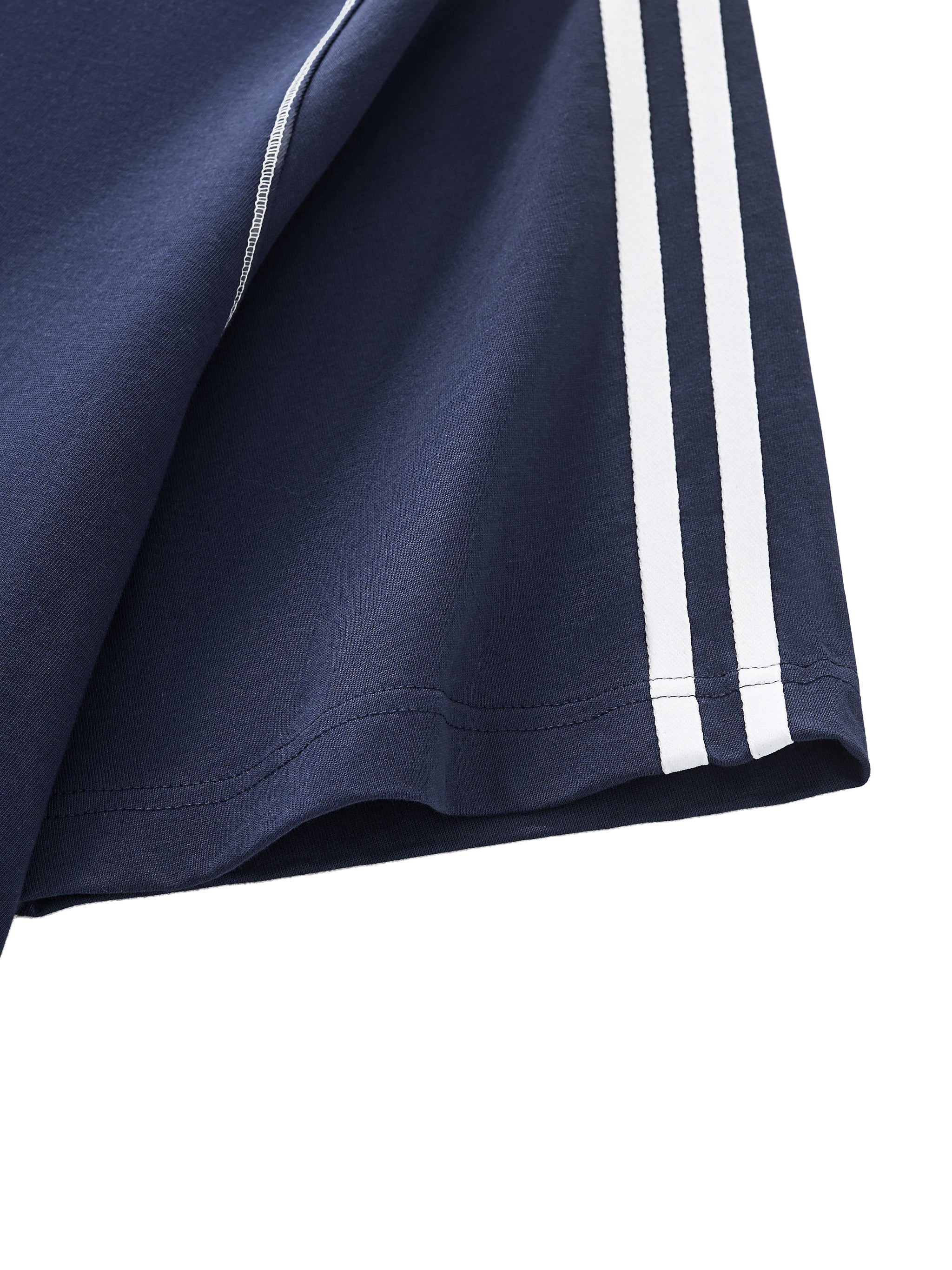 Striped Contrast Stitch T-Shirt